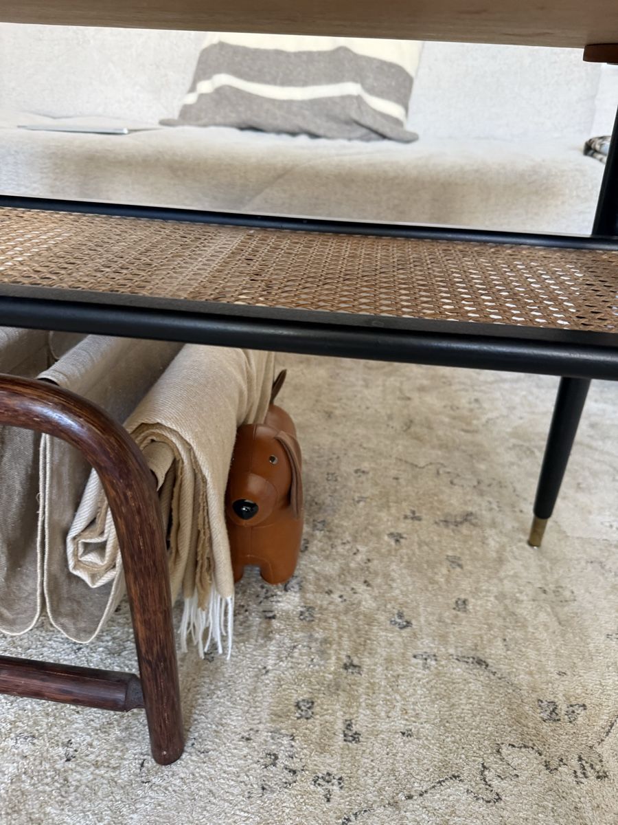Tavoli: Rattan mid century Scandinavian coffee table – Usato da Zürich venduto da AlineCr 2