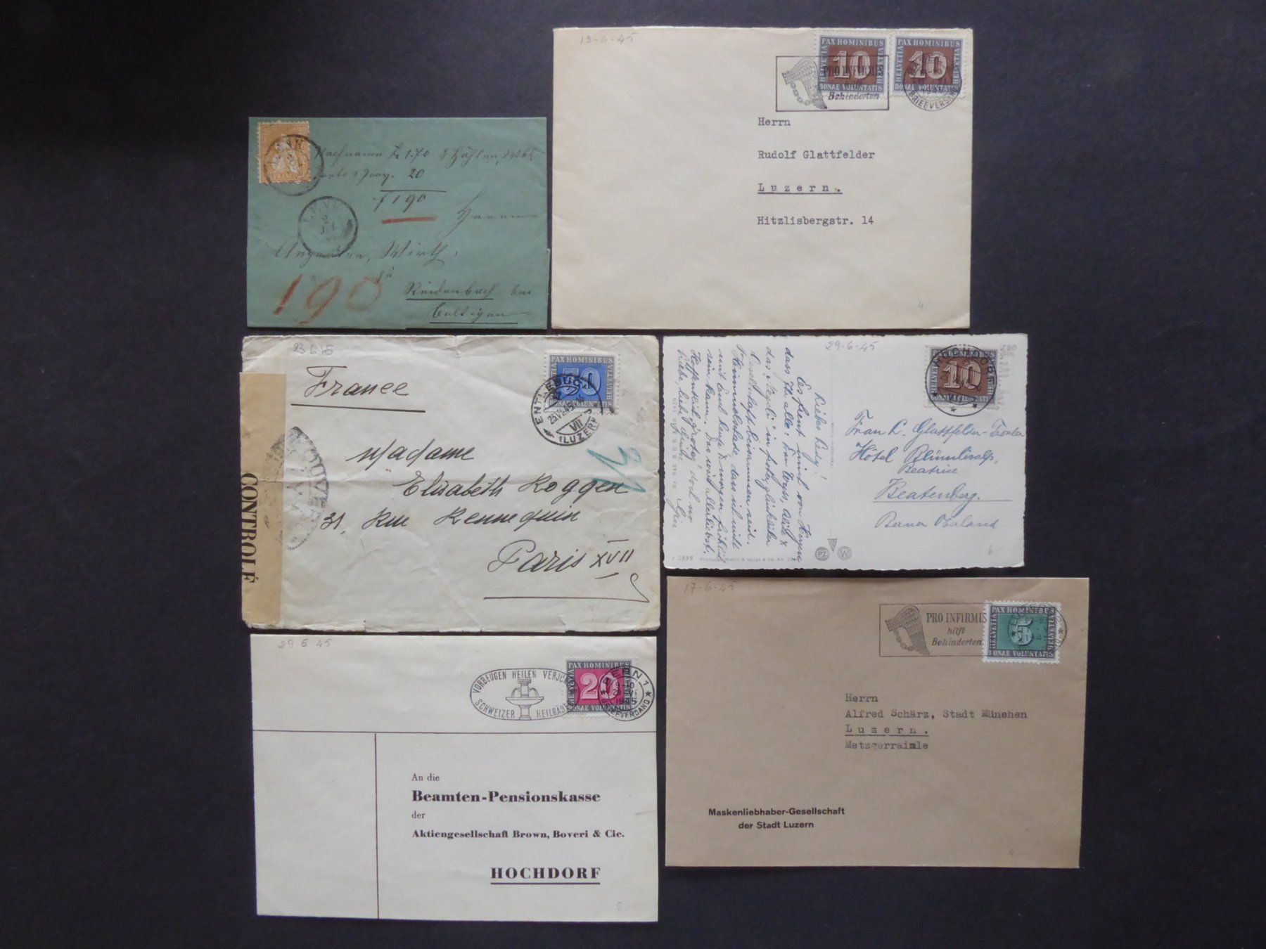 Tutti i francobolli: Tolle Belegesammlung ab 1862 – Usato da Horw venduto da pilatusmail