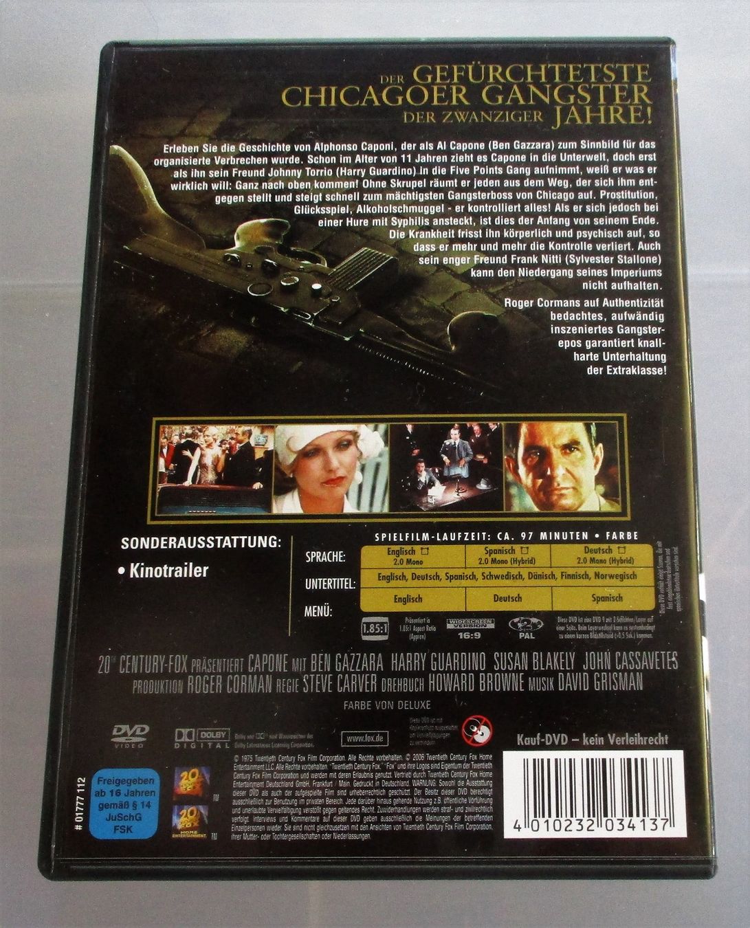 Tutti i DVDs: CAPONE - Ben Gazzara/Sylvester Stallone – Usato da Wattwil venduto da Muriel10 1