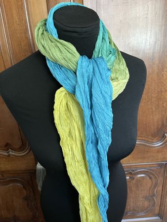 Sciarpa plisse seta