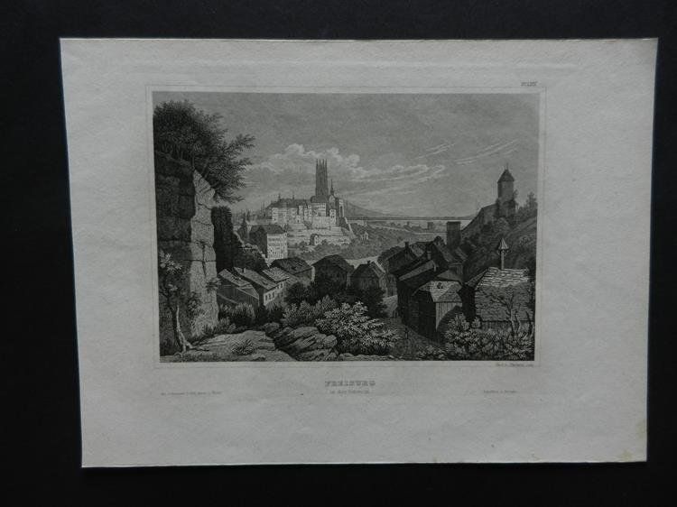Gravures: Fribourg Freiburg – D'occasion à Risch par Rischli15