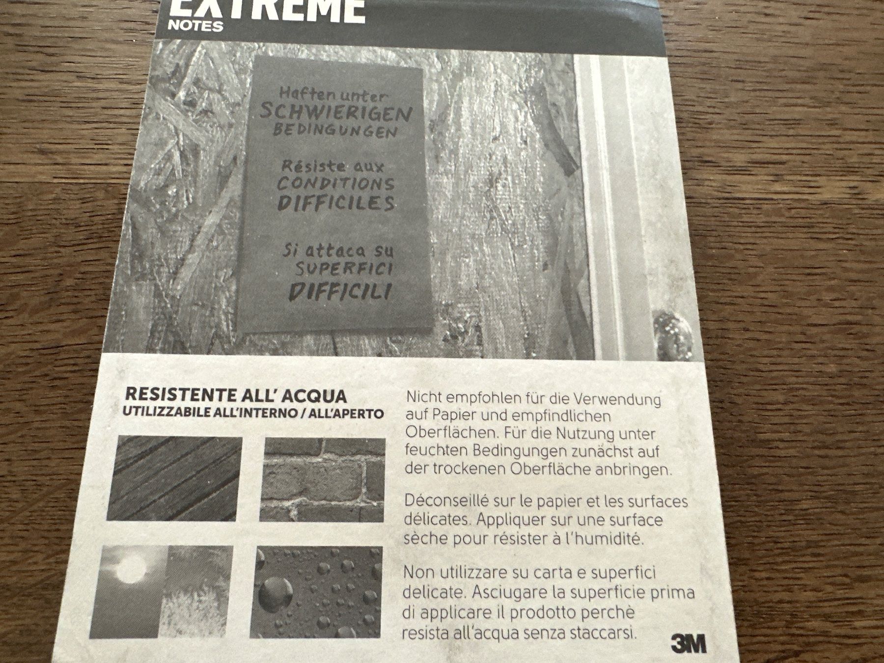 Libri: %neue Post-it extreme Hafter wasserabweisend – Nuovo e nell'imballaggio originale da Necker venduto da liq24 3