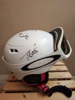 Skihelm Anon weiss mit Oakley Skibrille grösse S 52-55cm