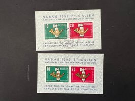 1959 NABAG Block  gest. und **   (A98)