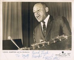 Lionel Hampton 1908-2002 Autogramm Vintage Foto 20x25cm