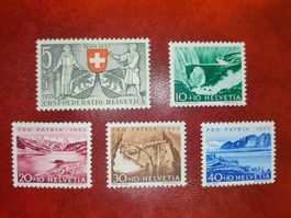 CH Pro Patria B61, B62, B63, B64 und B65 postfrisch