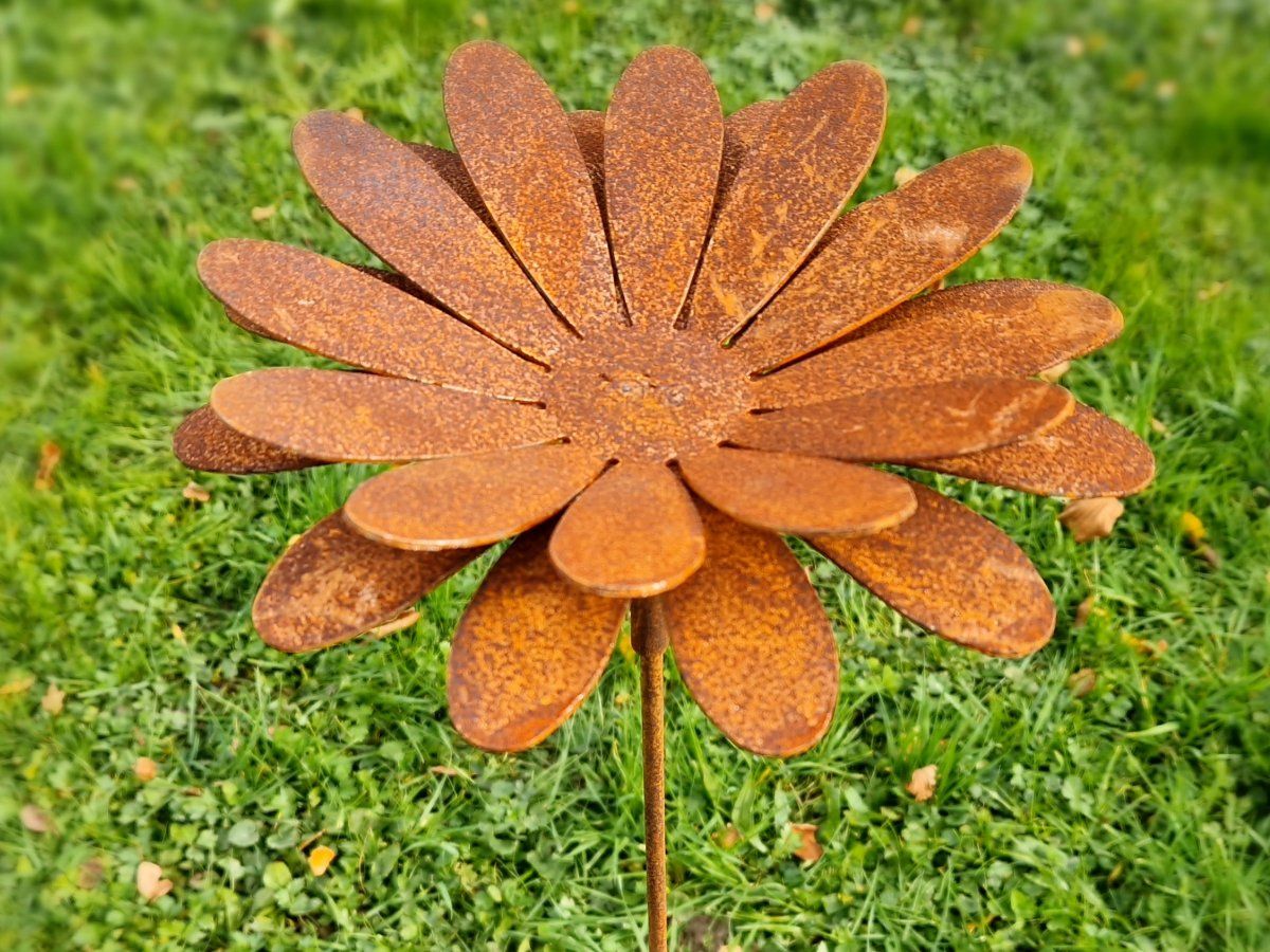 Tutte le decorazioni: Gartenstecker Blüte Rost 100cm – Nuovo e nell'imballaggio originale da Matzendorf venduto da Gartendeko-Shop 3