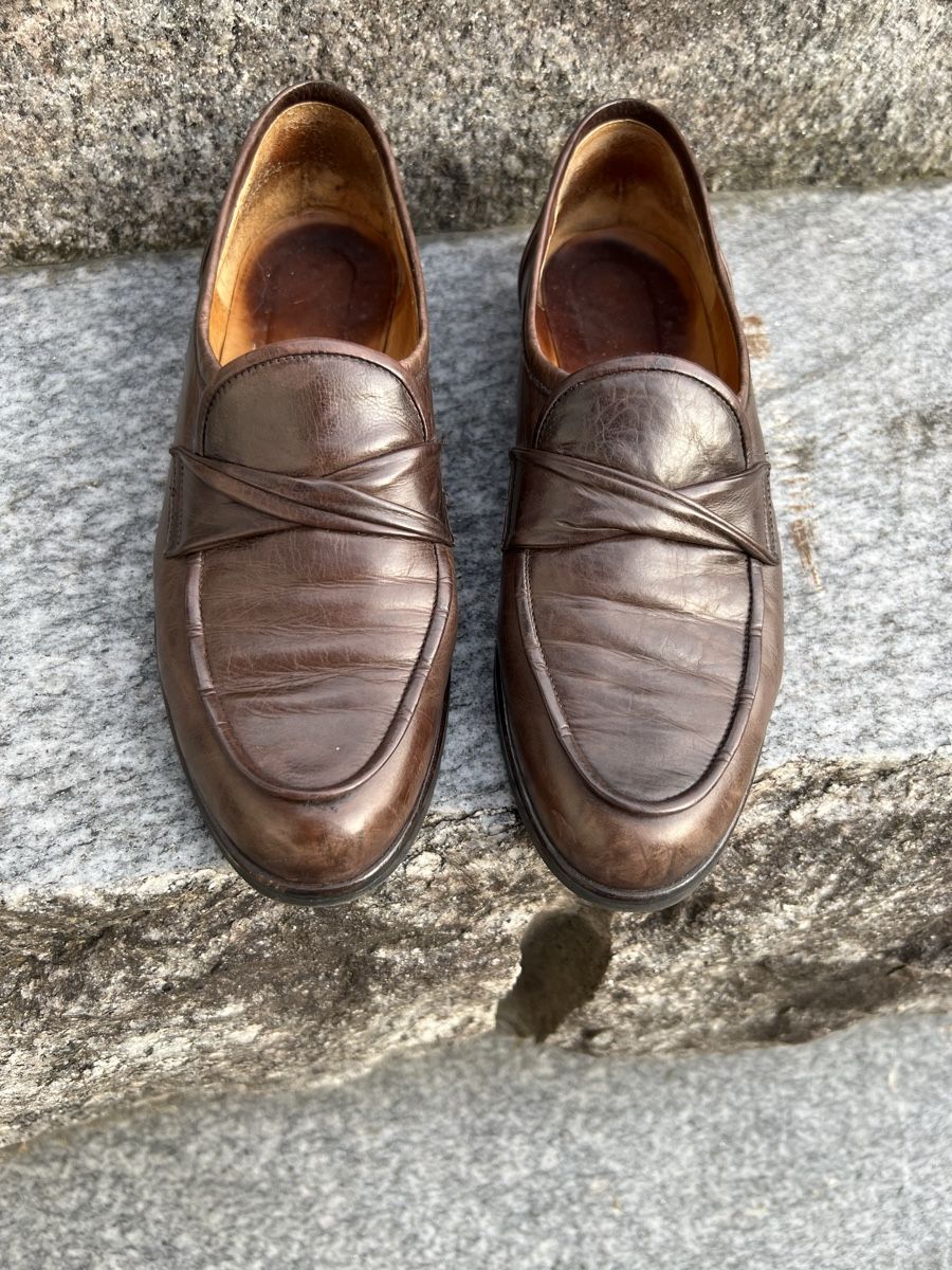 Scarpe da donna: Brauner Damen Loafer/ Halbschuhe  – Usato da Betschwanden venduto da Dognose
