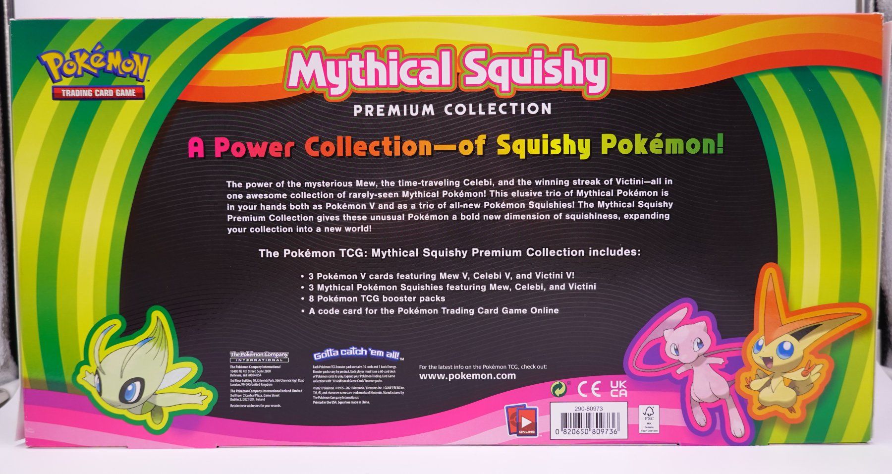 Pokémon Carte collezionabili: Mythical Squishy Premium Collection Box Sets – Nuovo e nell'imballaggio originale da Herisau venduto da ZelliZone 1