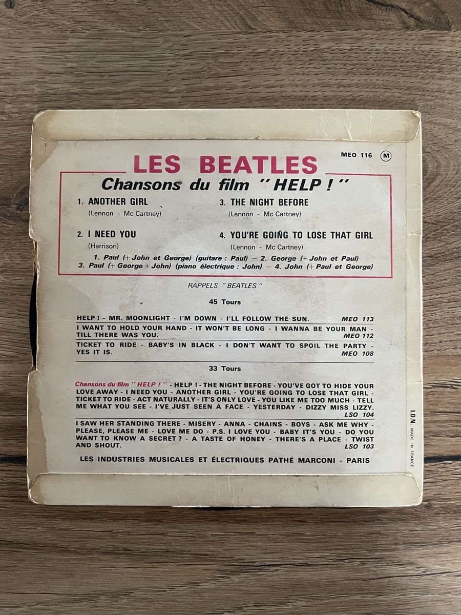 Dischi in vinile: Disque Vinyle - The Beatles - Help! & 3 autres – Usato da Lonay venduto da ju-71 1