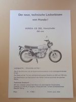 Honda CB 350 - XL 250 - Prospekt CH 1973 - P1038