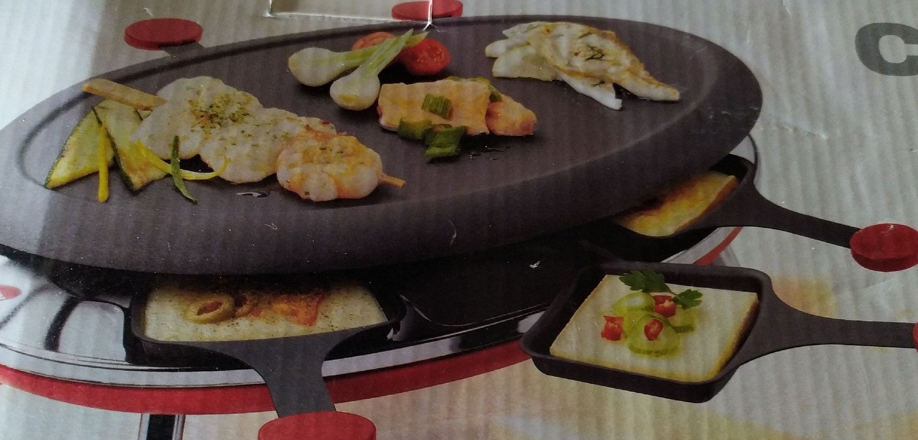 Küchengeräte: Raclette grill with pans. – Neu und originalverpackt aus Hinwil von Ehretstock8 1