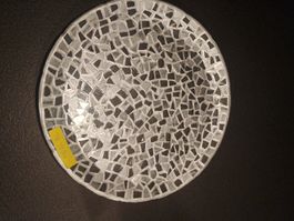 Teller Deko silber neu