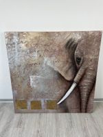Original Öl- Gemälde - Elefant
