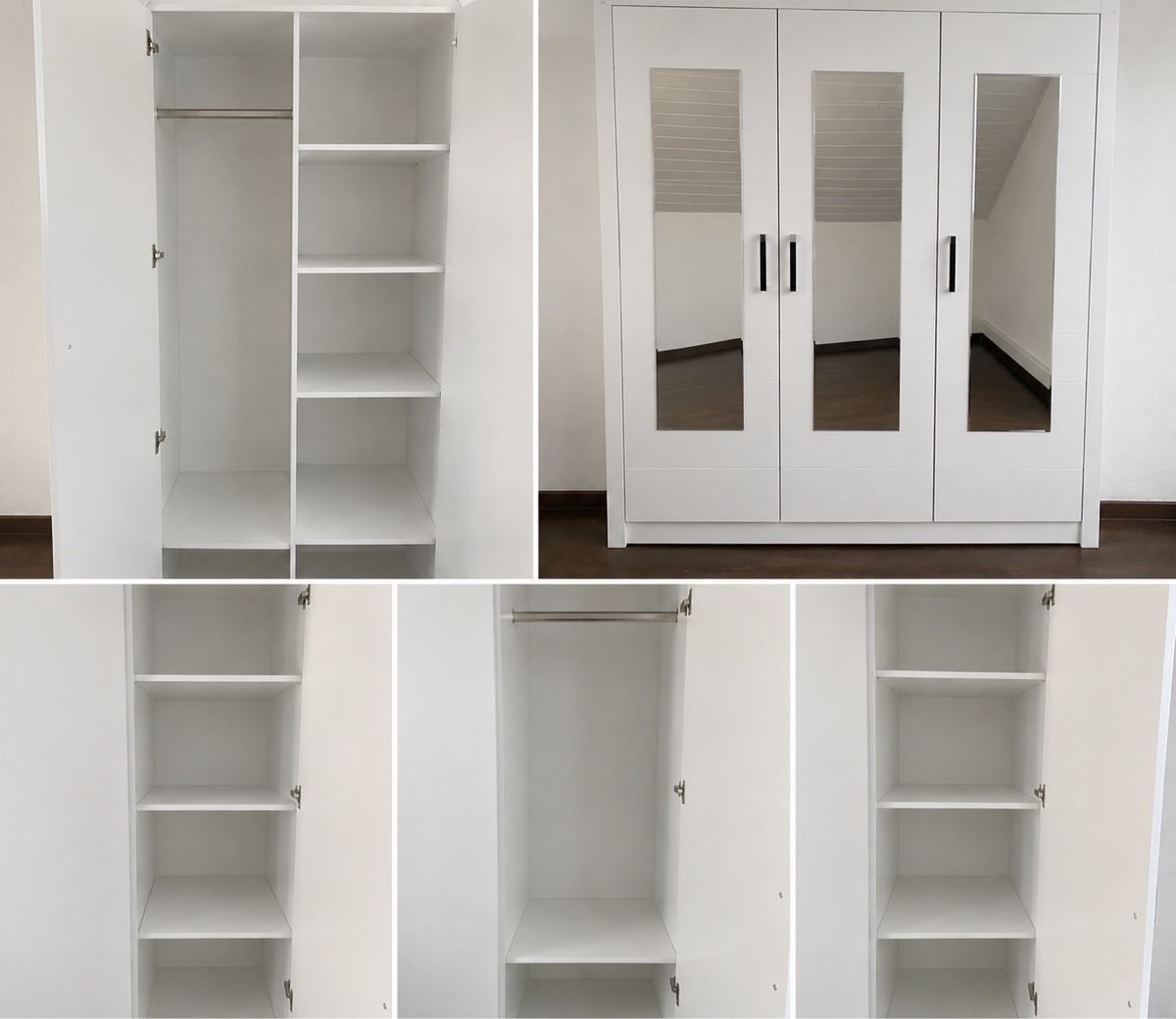 Paidi Schränke: Paidi Wardrobe with 3 doors and mirrors, white,  – Gebraucht aus Dachsen von Sunshine90210