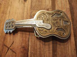 Gurtschnalle Silber und Messing