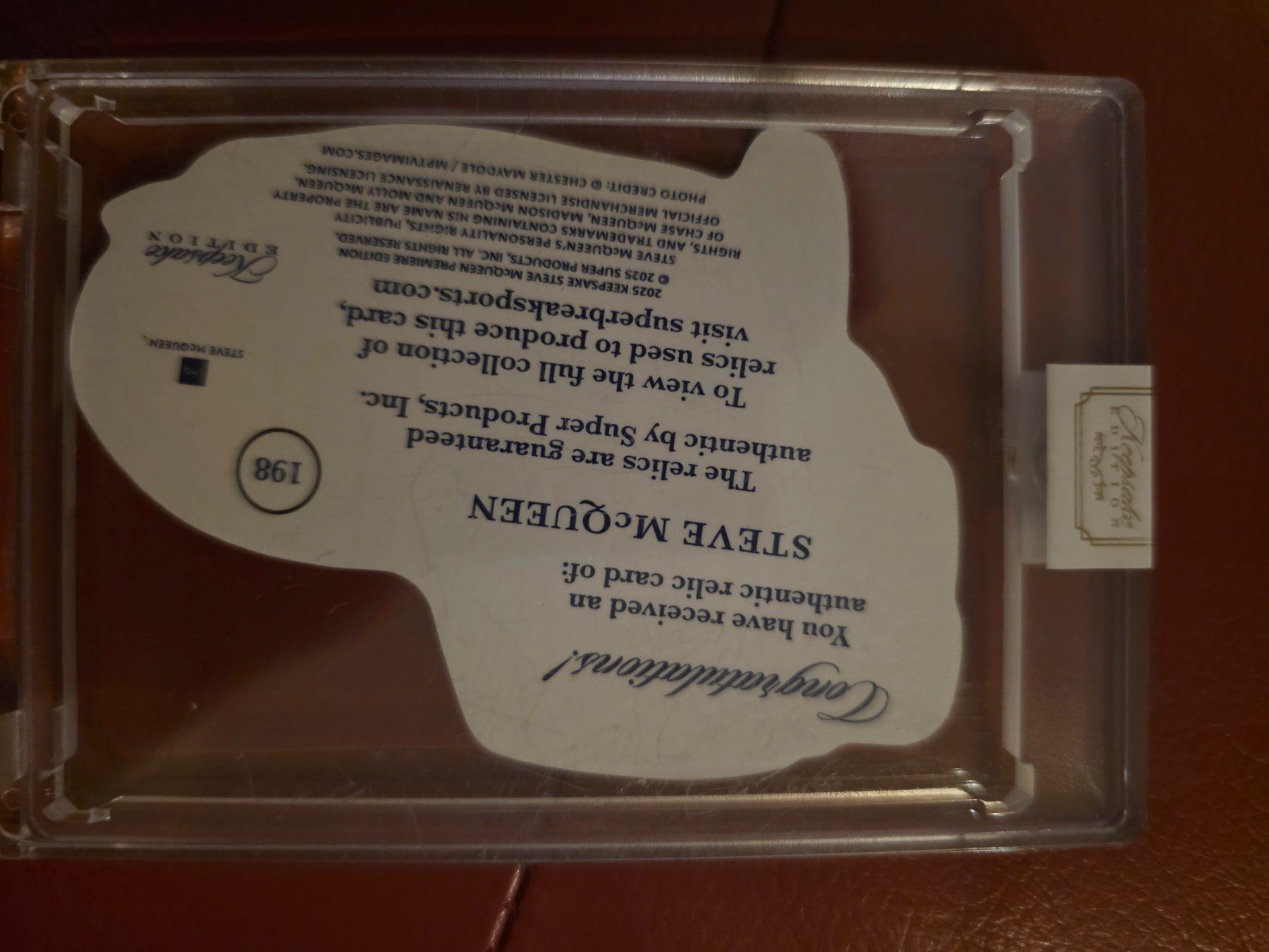 Cartes à collectionner: Steve mcqueen patch relic 50 – Neuf (Voir description) à Starrkirch-Wil par kau_tmn5 1