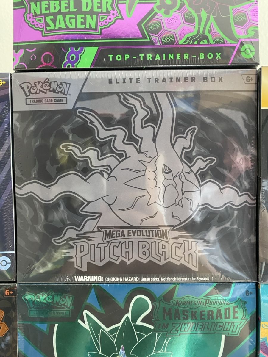 Pokémon Carte collezionabili: Pokemon Elite Trainer Box Mega Evolution Pitch Black 6+ – Nuovo e nell'imballaggio originale da Aarau venduto da eri_jh6h