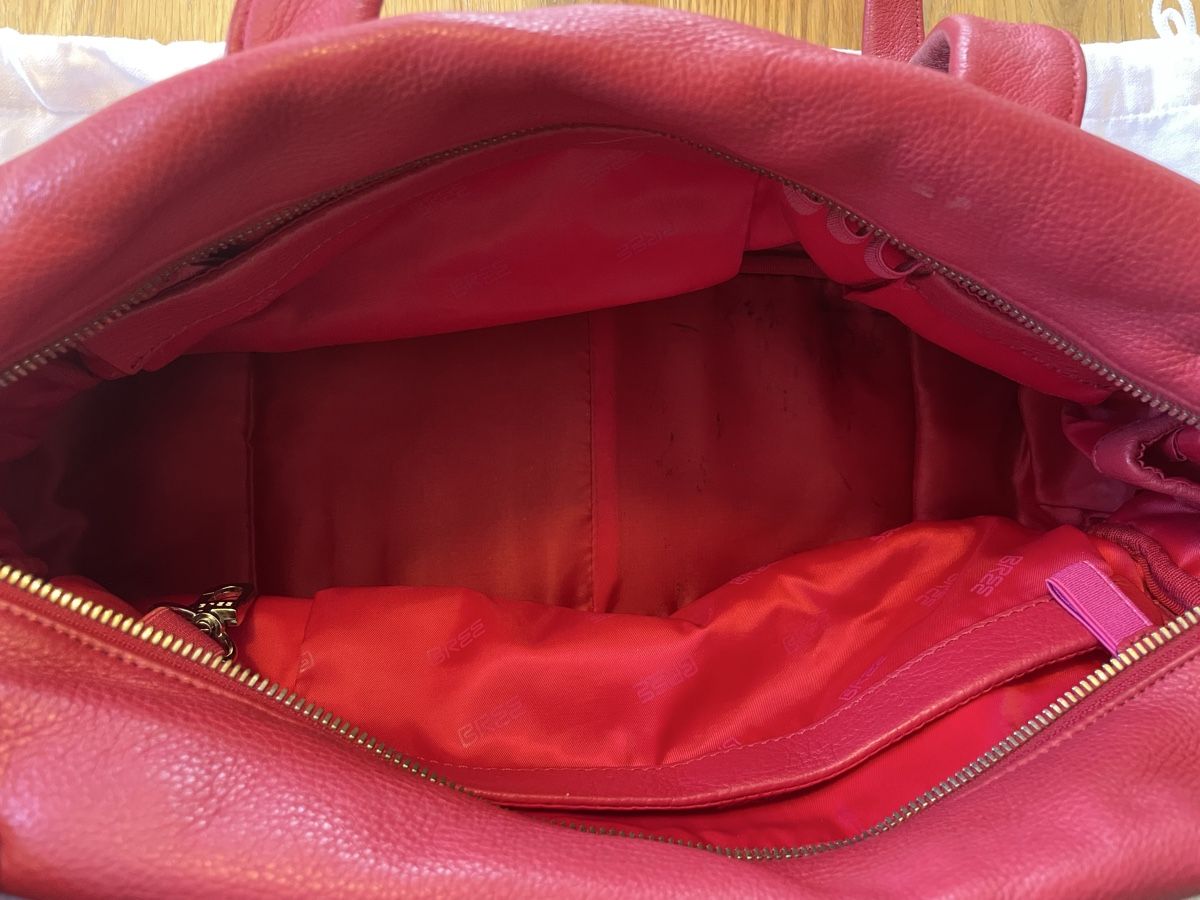Bree Borse da donna: Rote Bree Lederhandtasche – Usato da Oberdorf BL venduto da julkaz 4