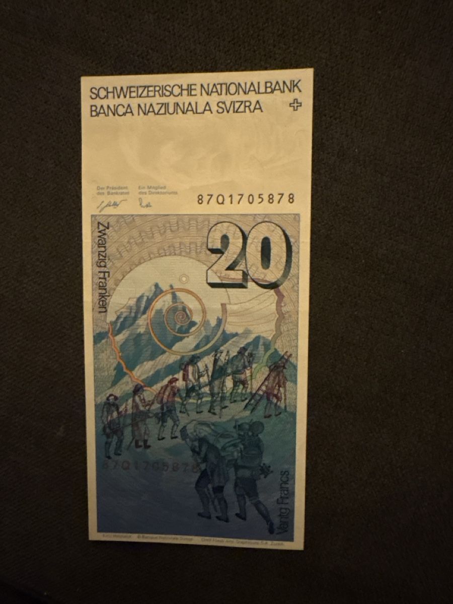 Banconote: Alte schweizer Banknote 20.- – Usato da Latterbach venduto da eselin23 1