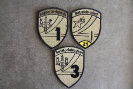 Région territoriale 1 Territorialregion 3, 3 Stk Badge Klett