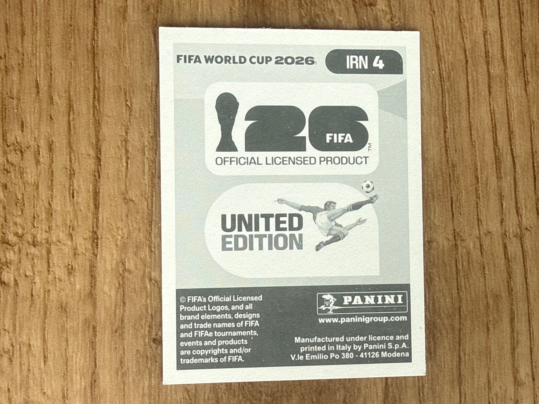Panini Carte collezionabili: Panini FIFA World Cup 2026 Ehsan Hajsafi IRN 4 – Usato da Glattbrugg venduto da Schweigmatt 1