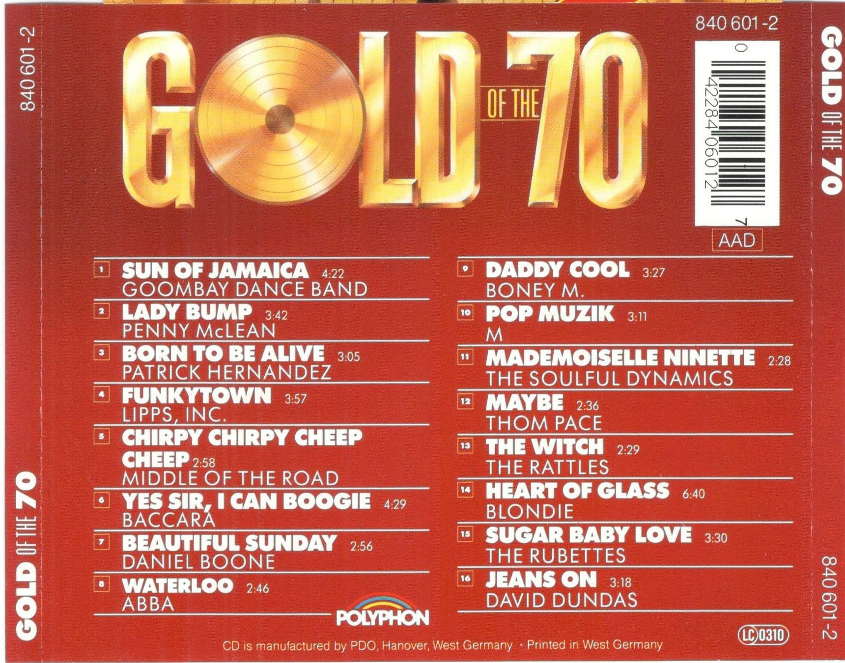 CDs: Gold Of The 70 CD – Gebraucht aus St. Margarethen TG von Smiley-Face 1