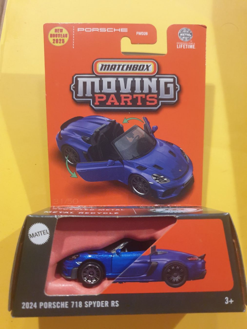 Matchbox Modellautos: Matchbox 2024 PORSCHE 718 SPYDER RS – Neu und originalverpackt aus Oftringen von Rotor 2