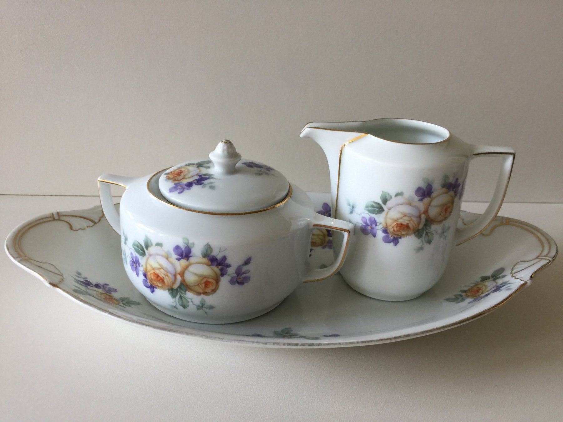 Thomas Geschirrsets: THOMAS BAVARIA Sucrier, crémier + assiette – Gebraucht aus Cossonay-Ville von Les_1001_perles