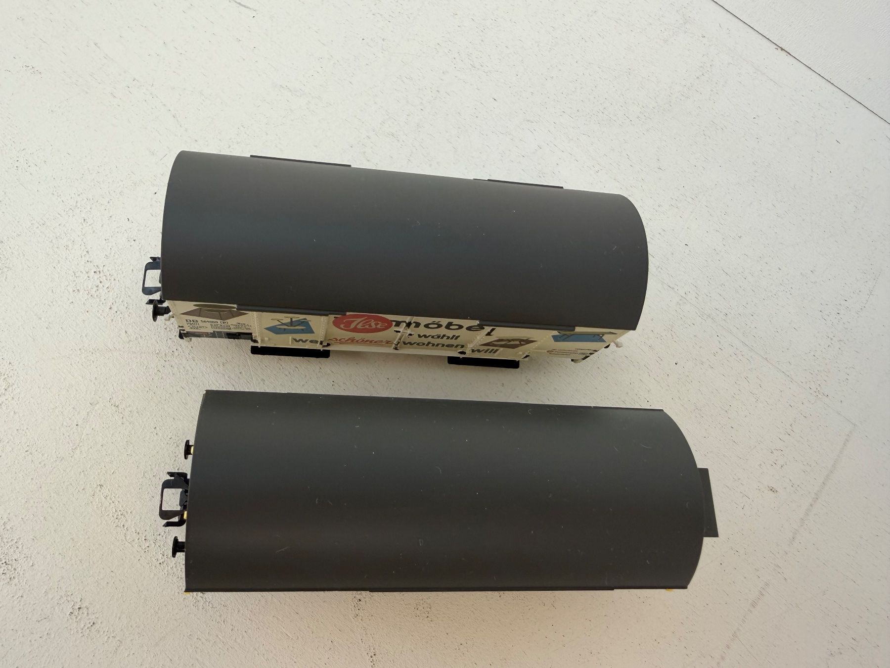 Märklin Modellini di ferrovie: Märklin 48160 + 48165 Güterwagen 2er Set der DB – Usato da Büsserach venduto da ModellbahnDepot 5
