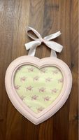 Deko Herz Bilderrahmen rosa Fotorahmen Shabby Chic
