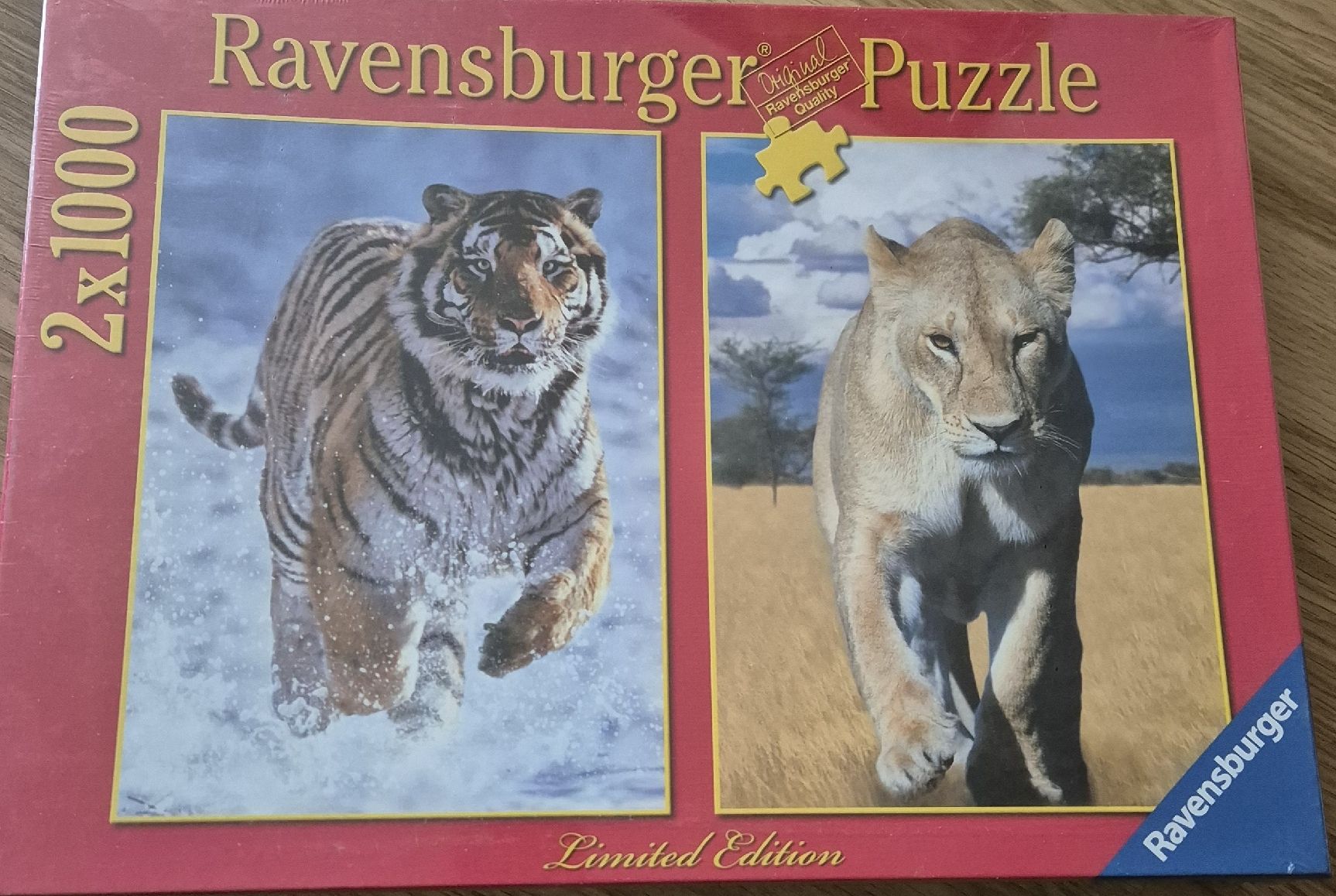 Puzzles: Ravensburger 2x 1000 Teile Puzzle Löwen & Tiger – Neu und originalverpackt aus Langenthal von Polarisstern