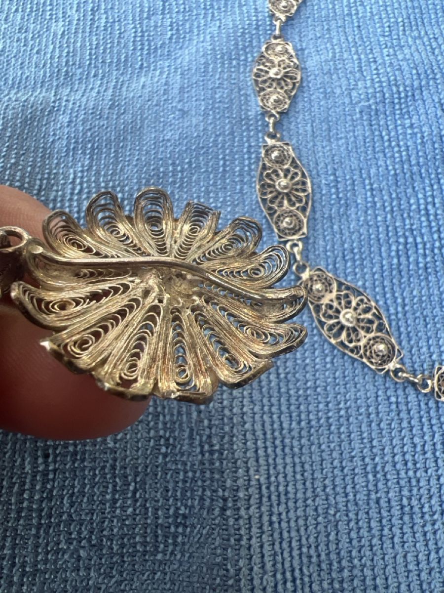 Catenine: Filigraner Trachten-, Silberschmuck,  Kette – Usato da Steckborn venduto da Holiday66 3