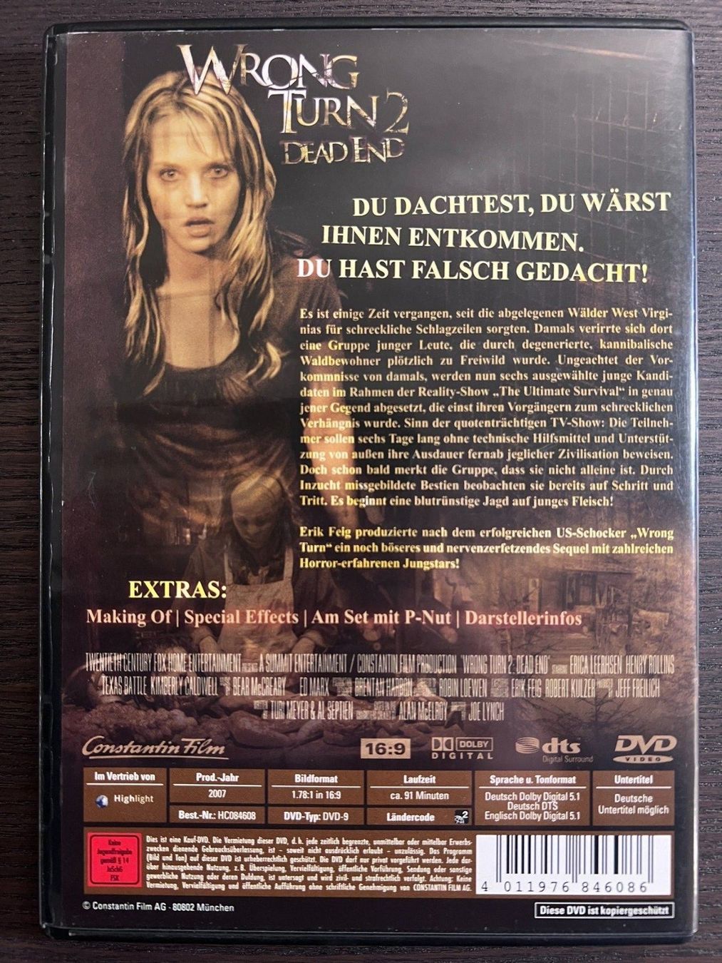 Tutti i DVDs: Wrong Turn 2 - Dead End – Usato da Zürich venduto da FilmFreunde 1