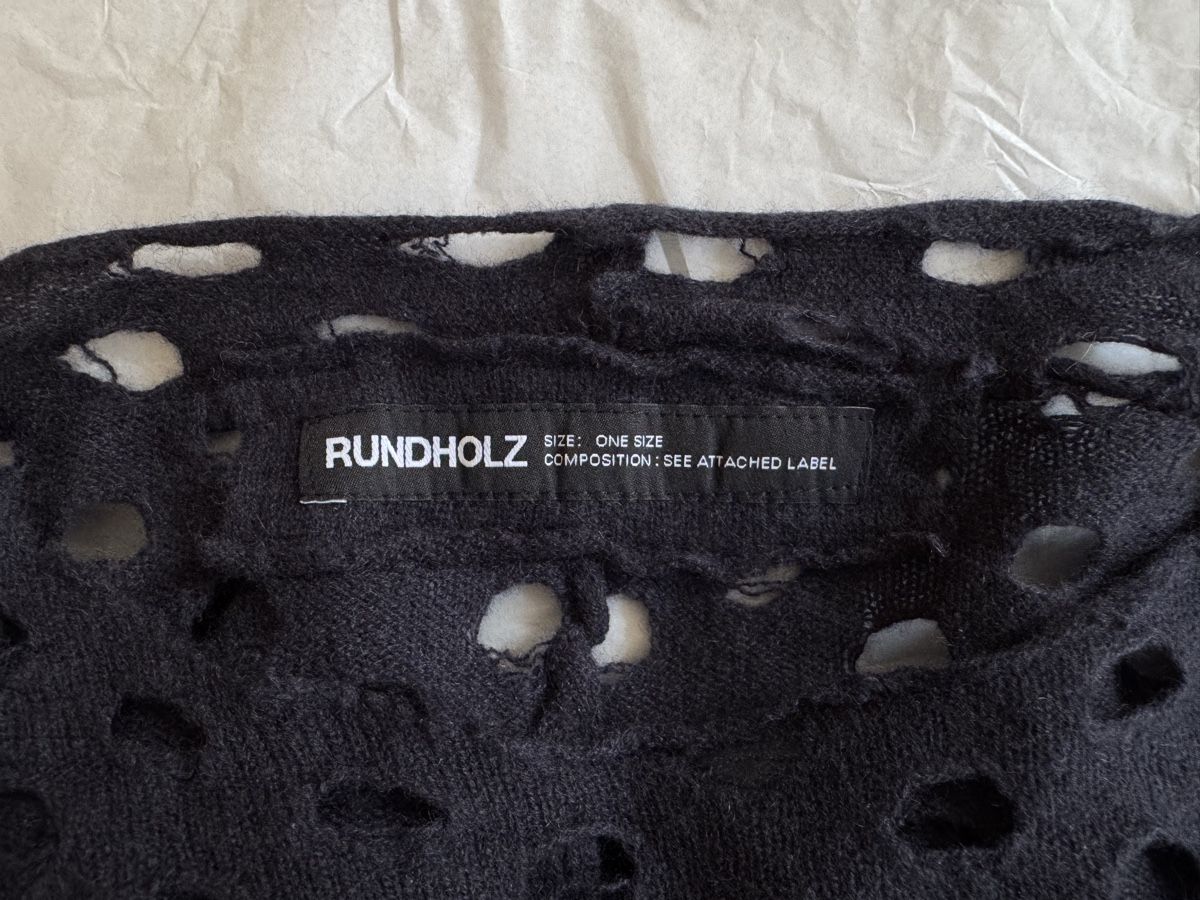 Rundholz Pullover & Sweatshirts: Pull oversize RUNDHOLZ OS 100% Cachemire noir, effet trous – Neu (gemäss Beschreibung) aus Morges von sandy069 4