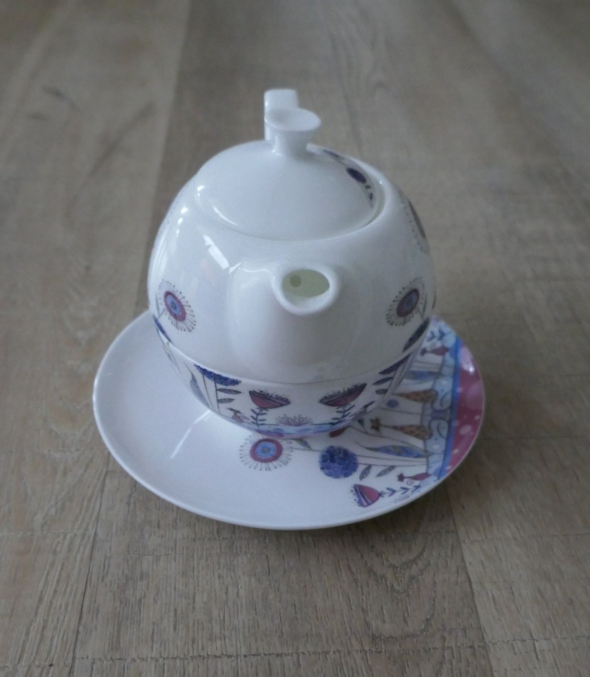 Teiere: Teekanne mit Tasse und Teller – Usato da Port venduto da uzuku 6