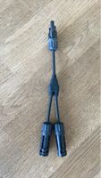 Y-Adapter Kabel Stecker Buchse Schwarz gebraucht