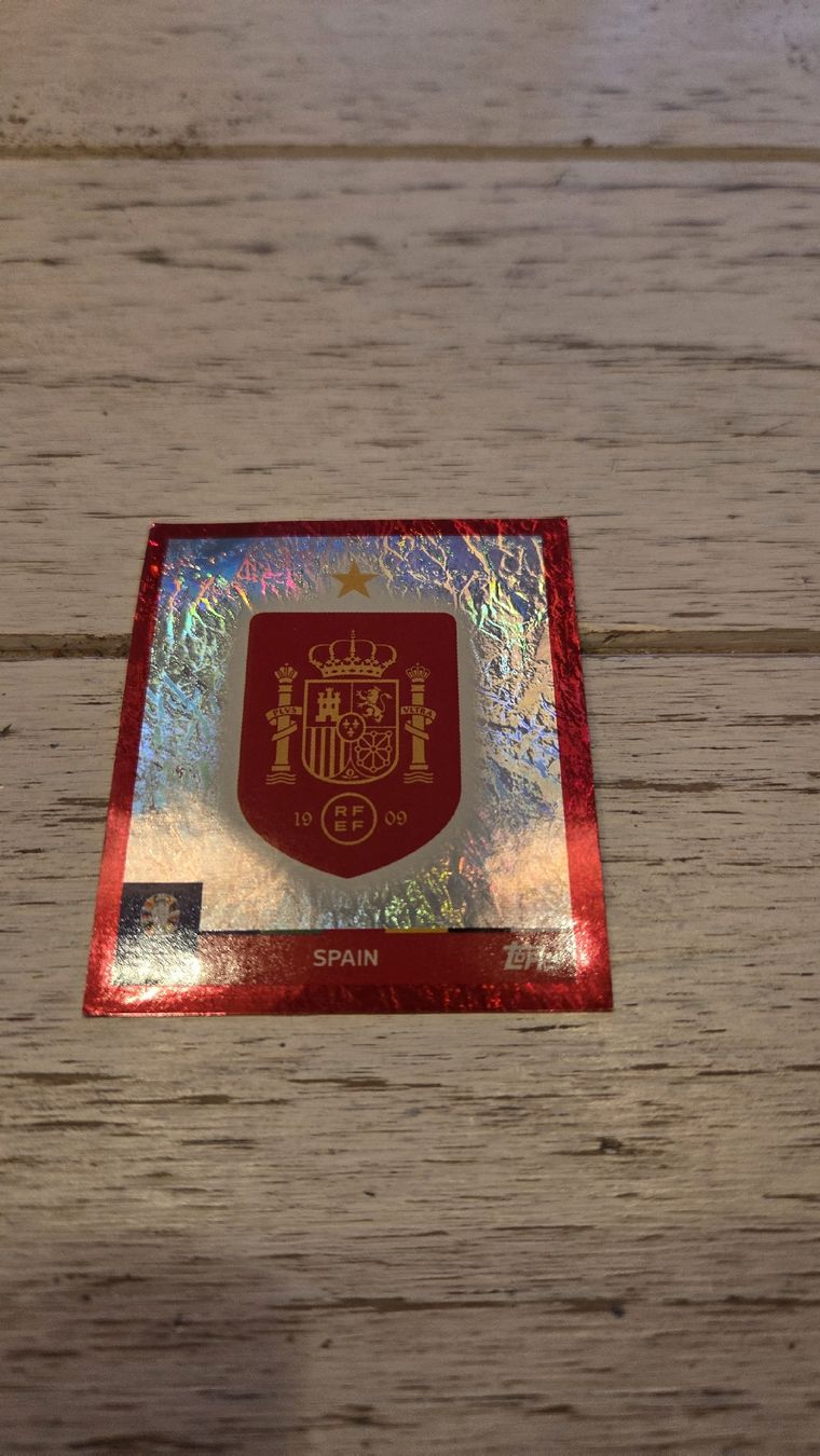 Topps Carte collezionabili: EM 2024 Topps Spanien Wappe – Nuovo (secondo la descrizione) da Aadorf venduto da Waegi3