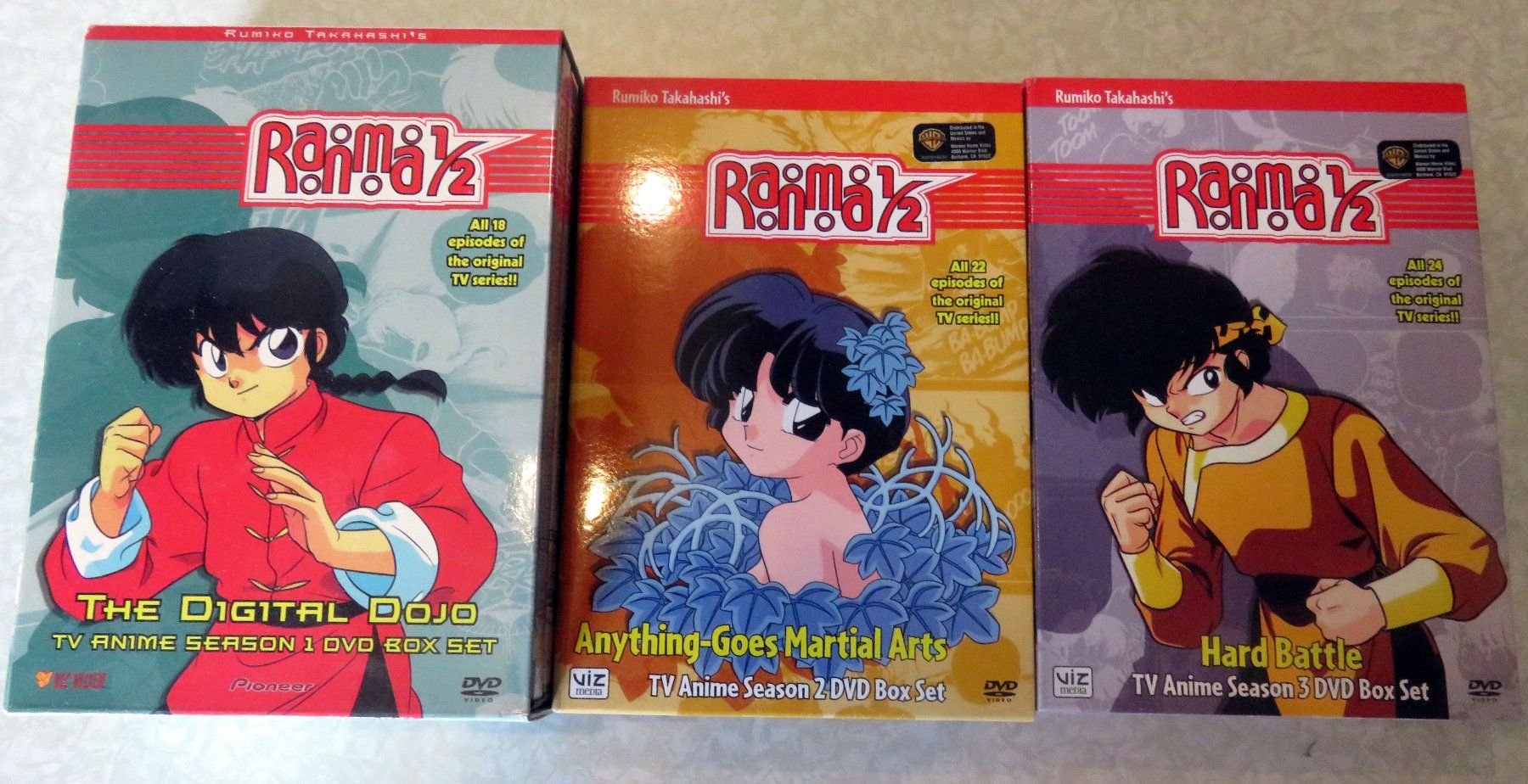 Tutti i DVDs: Ranma 1/2 Box Sets Staffeln 1-3 US Version – Usato da Hinwil venduto da Koyuko