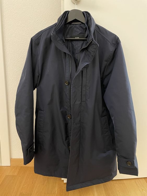 Veste Costume Homme Hugo Boss - L/XL, Bleu Micro-carreaux, Laine Et Cachemire - Bon état