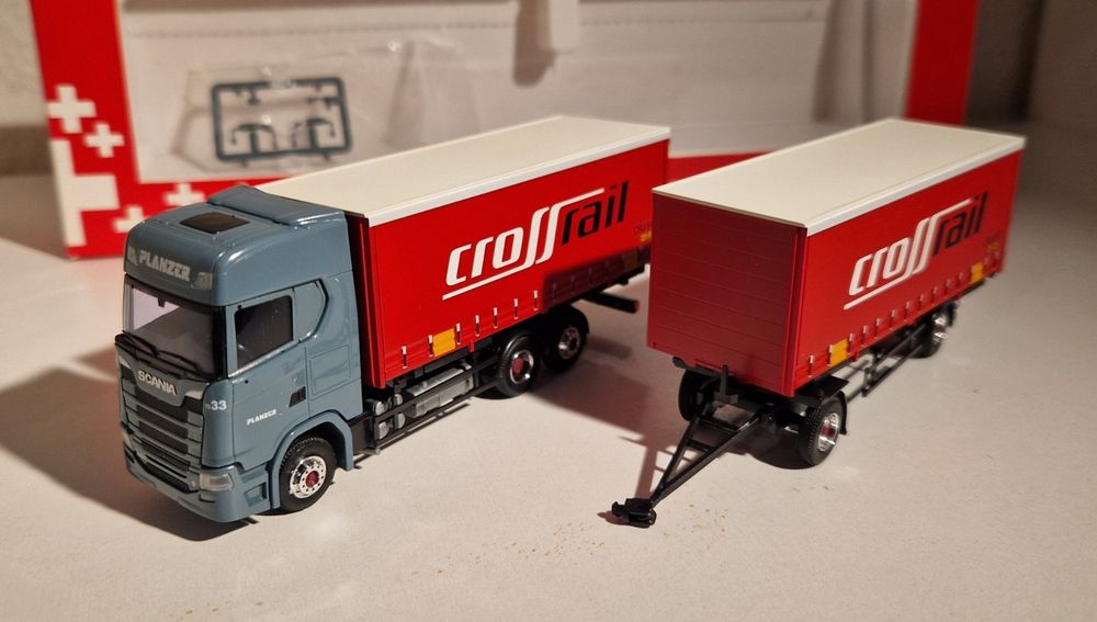 AWM Modellautos: Planzer LKW (AWM) mit 2x CrossRail Wechselpritschen HO – Neu (gemäss Beschreibung) aus Zürich von rascala 1