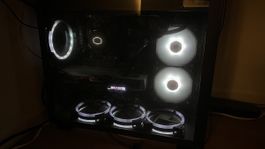PC Gehäuse Sharkoon Pure Steel schwarz gebrauchter Zustand