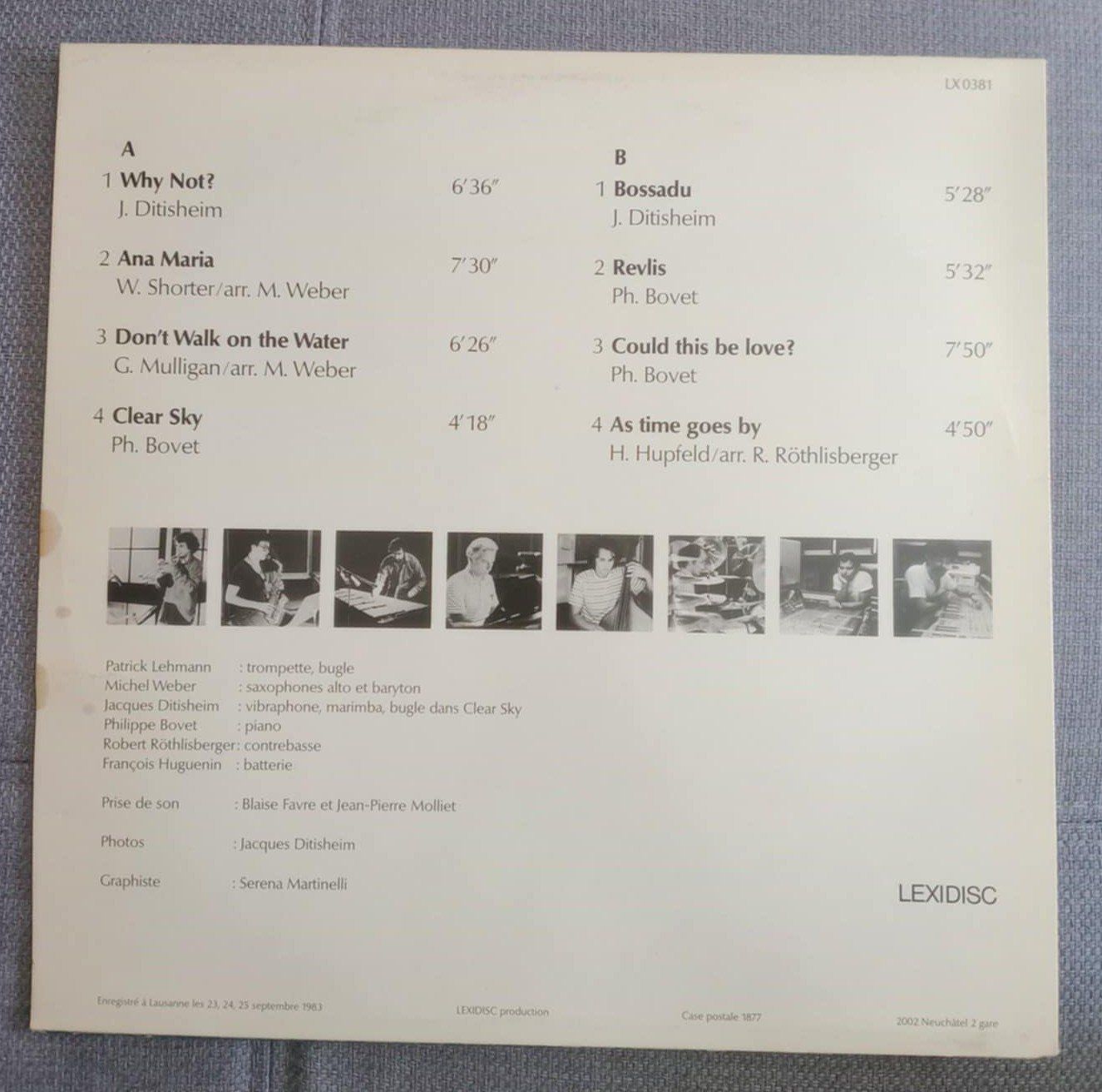 Dischi in vinile: PATRICK LEHMANN SEXTET - CLEAR SKY / disque vinyl 1983 – Usato da Le Locle venduto da borgespatricia 1