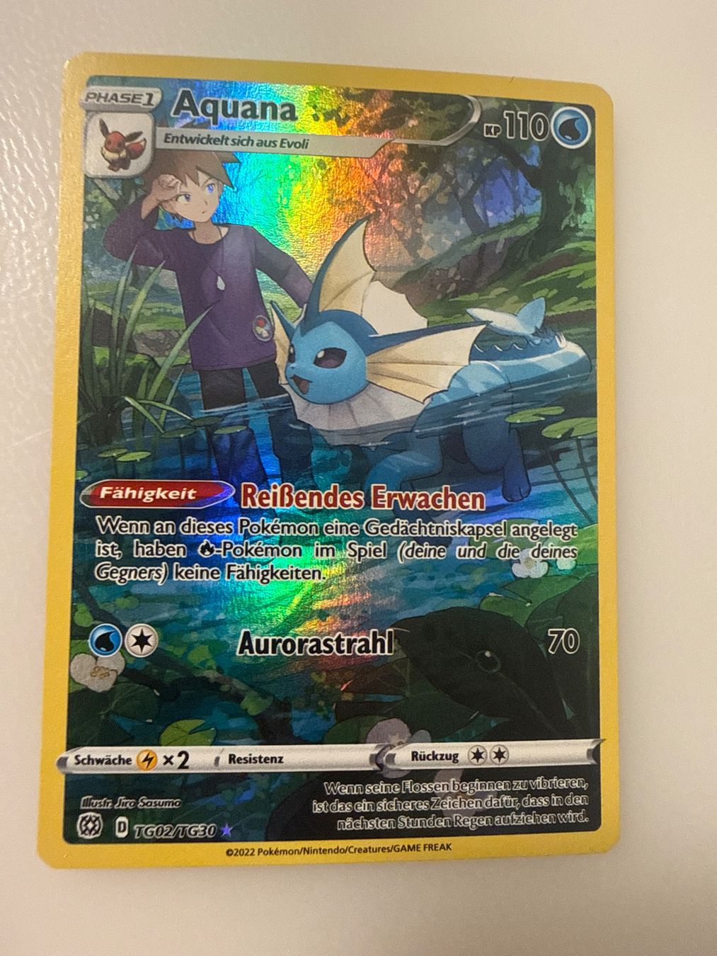 Cartoline: Pokemon Aquana TG02/TG30 – Usato da Frauenfeld venduto da Poke_Toniii