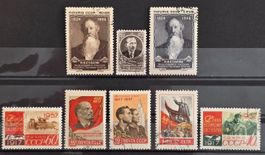 UdSSR 1957 Lot Oktoberrevolution Stassow Kupala gestempelt o