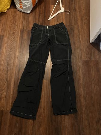 Y2k Hose mit contrast stitching low waist