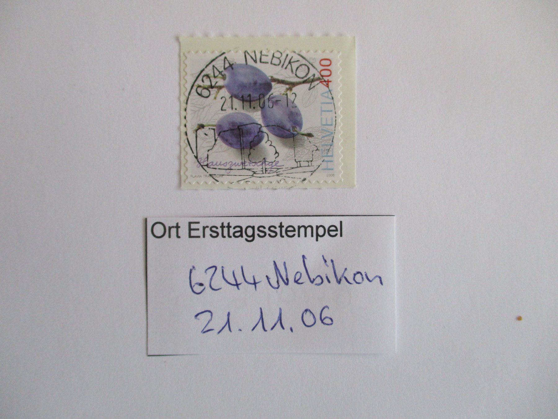 Tutti i francobolli: Voll Ort Ersttagsstempel 6244 Nebikon – Usato da Langnau b. Reiden venduto da Aktuell88