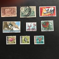 NIGERIA, kleine Sammlung gest. plus 3 Briefe