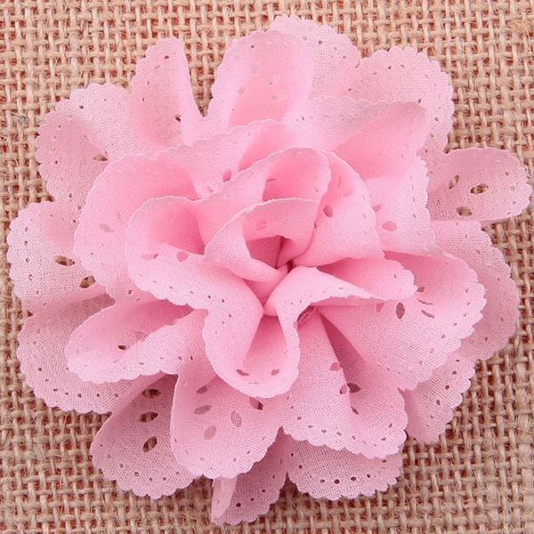 Tessuti: Big Fleur en tissu ROSE 7cm – Nuovo e nell'imballaggio originale da St-Imier venduto da goodber