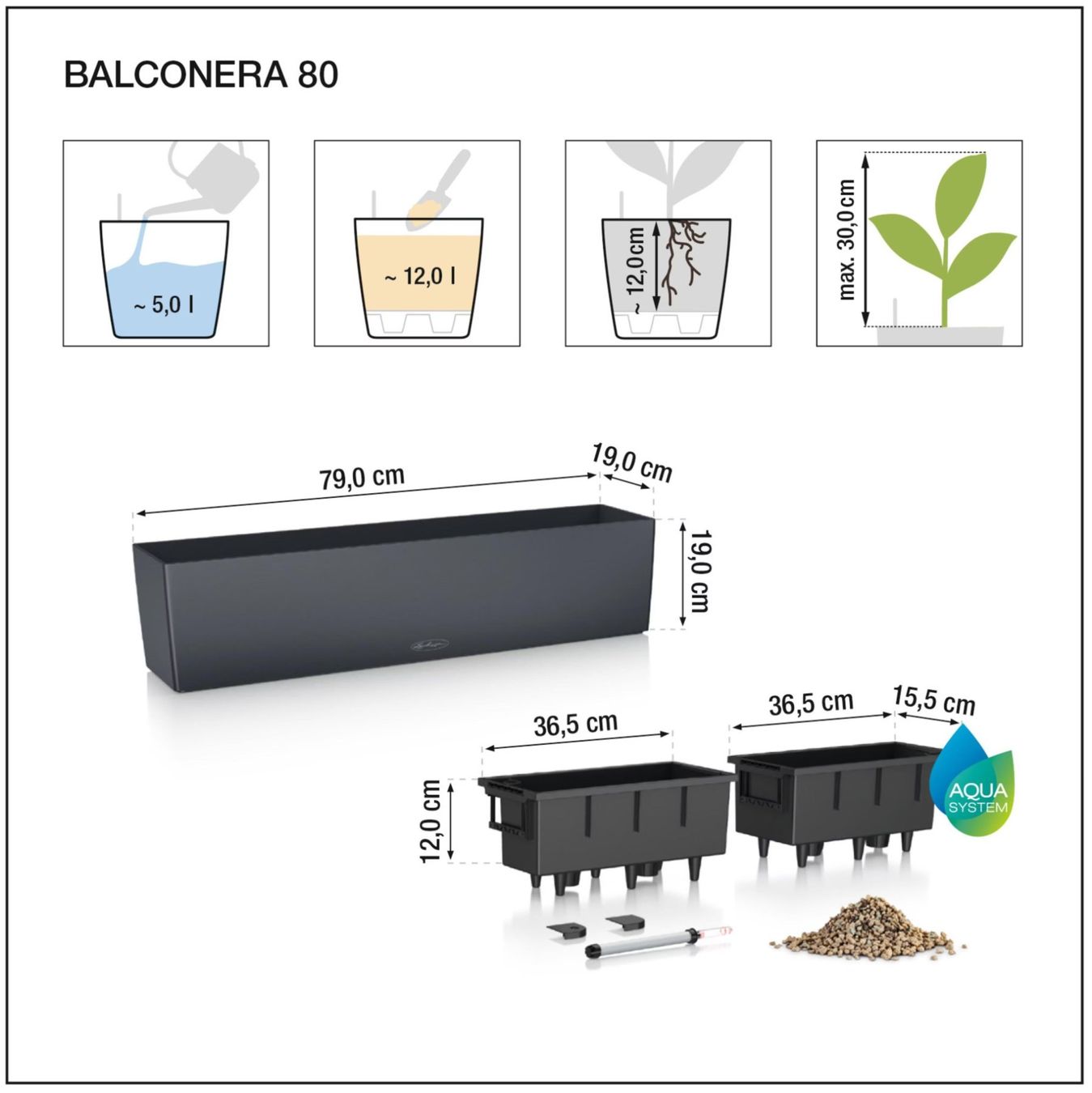 Lechuza Vasi per fiori: Lechuza Balconera Cottage – Usato da Langendorf venduto da bluefreezer 2